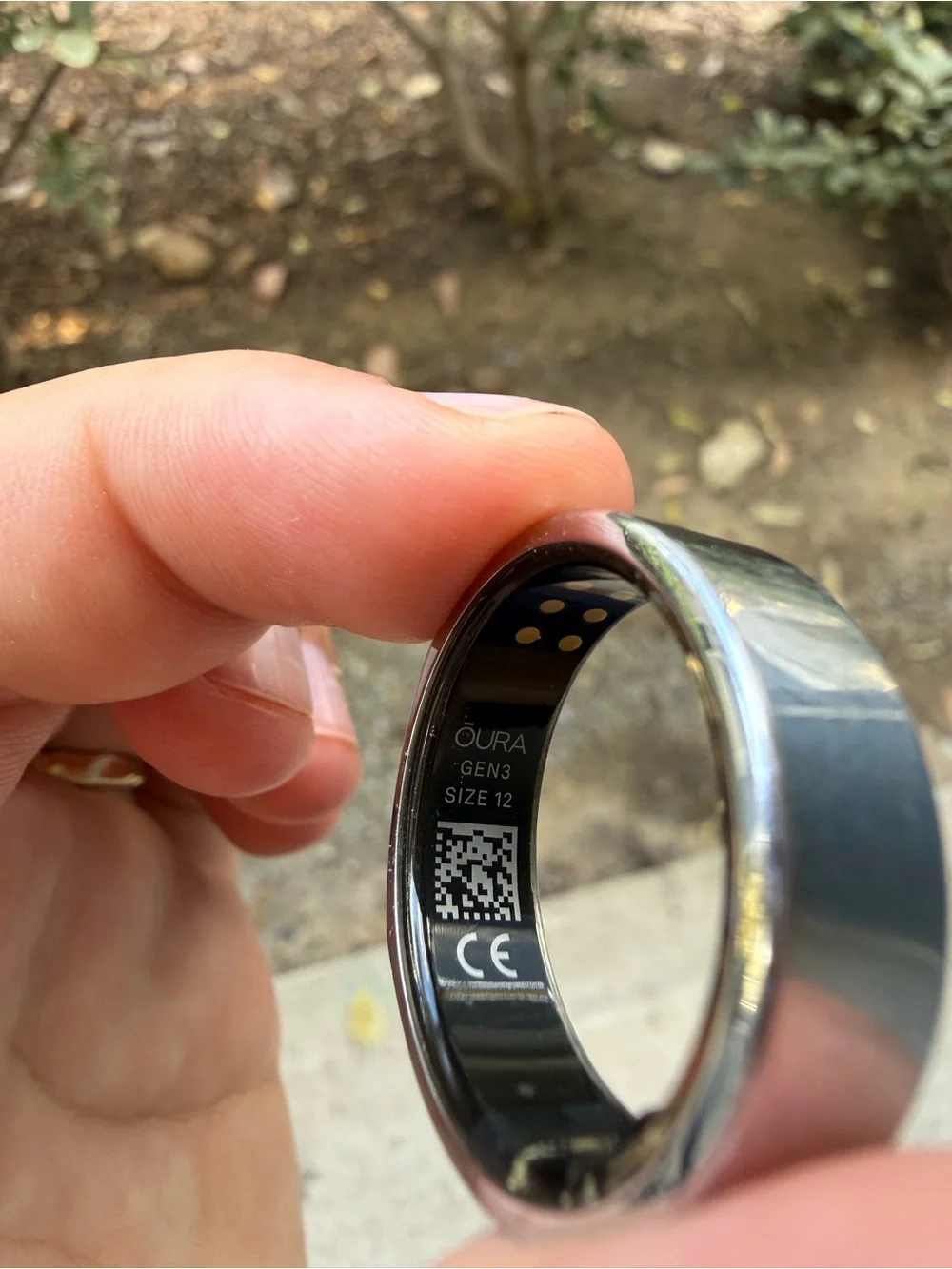 GEN 3 Silver Heritage Oura Ring Size 12 - Similar to a US Standard Size 10.5-11